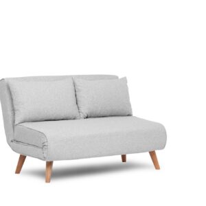 Hanah Home Dvoumístná rozkládací pohovka Seater Folde šedá II