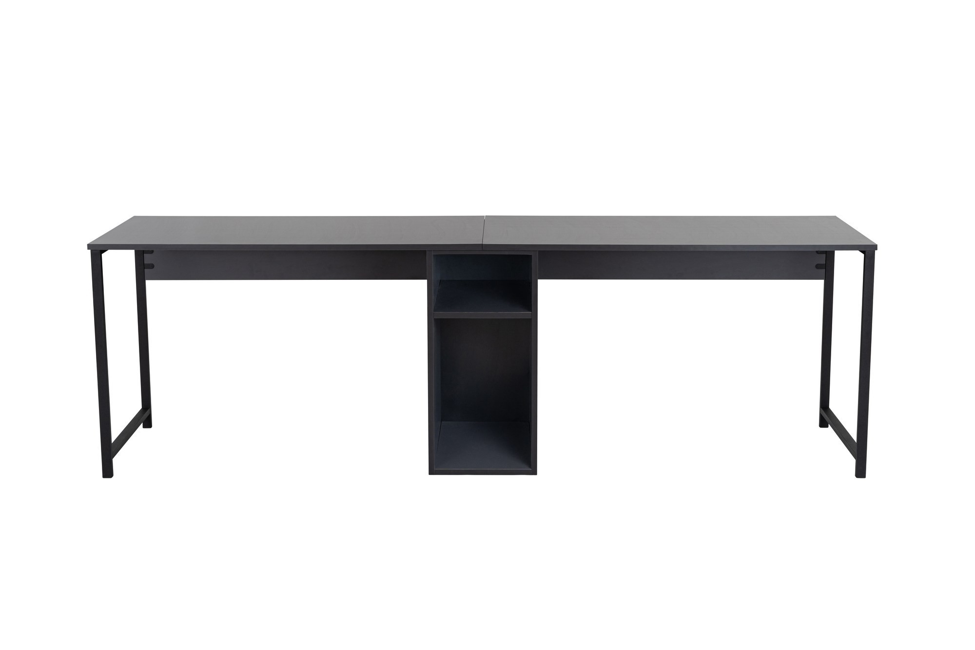Kalune Design Kancelářská sestava pro 2 osoby TWIN antracitová