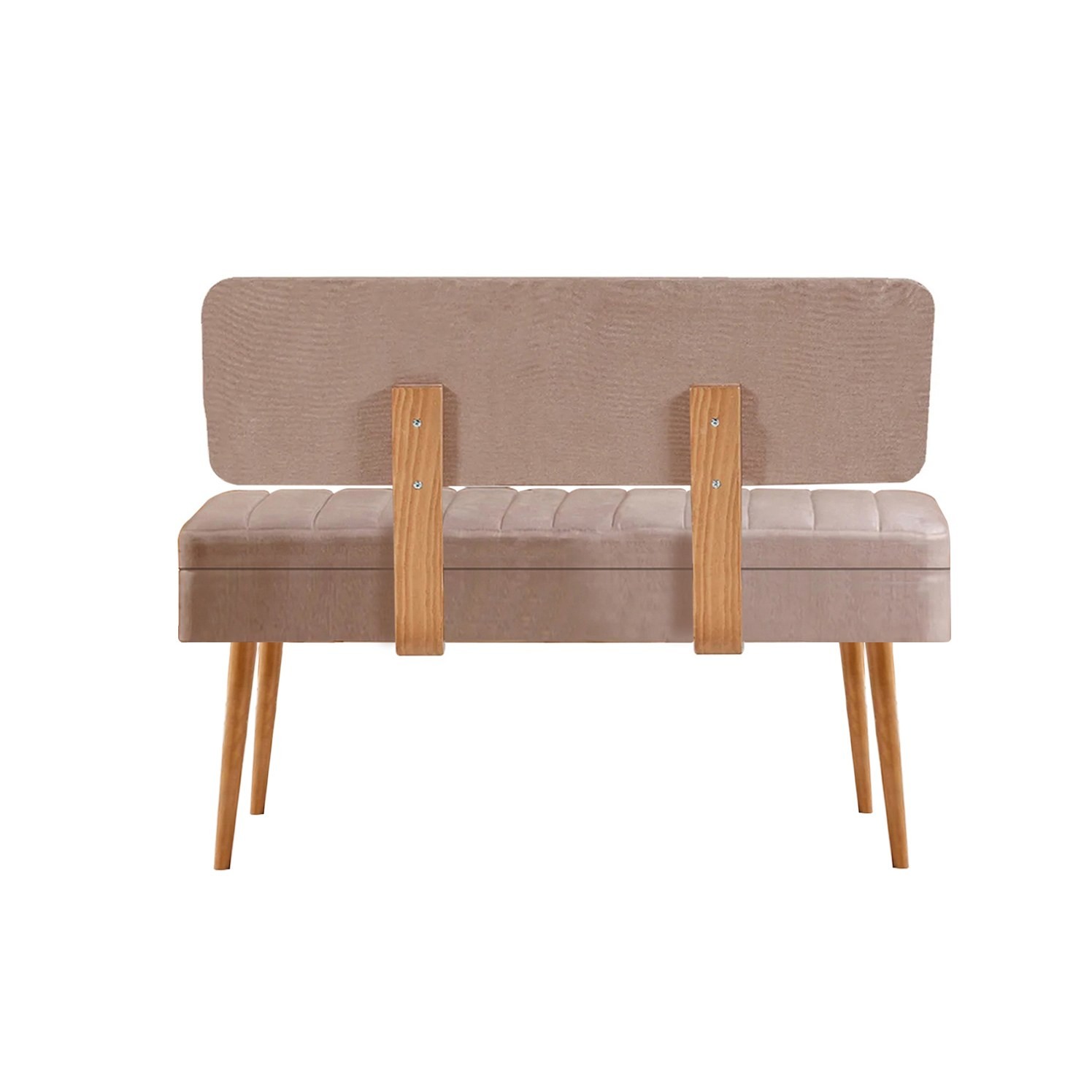 Kalune Design Lavice VINA II s úložným prostorem 110 cm borovice atlantic/béžová - Obrázek 2