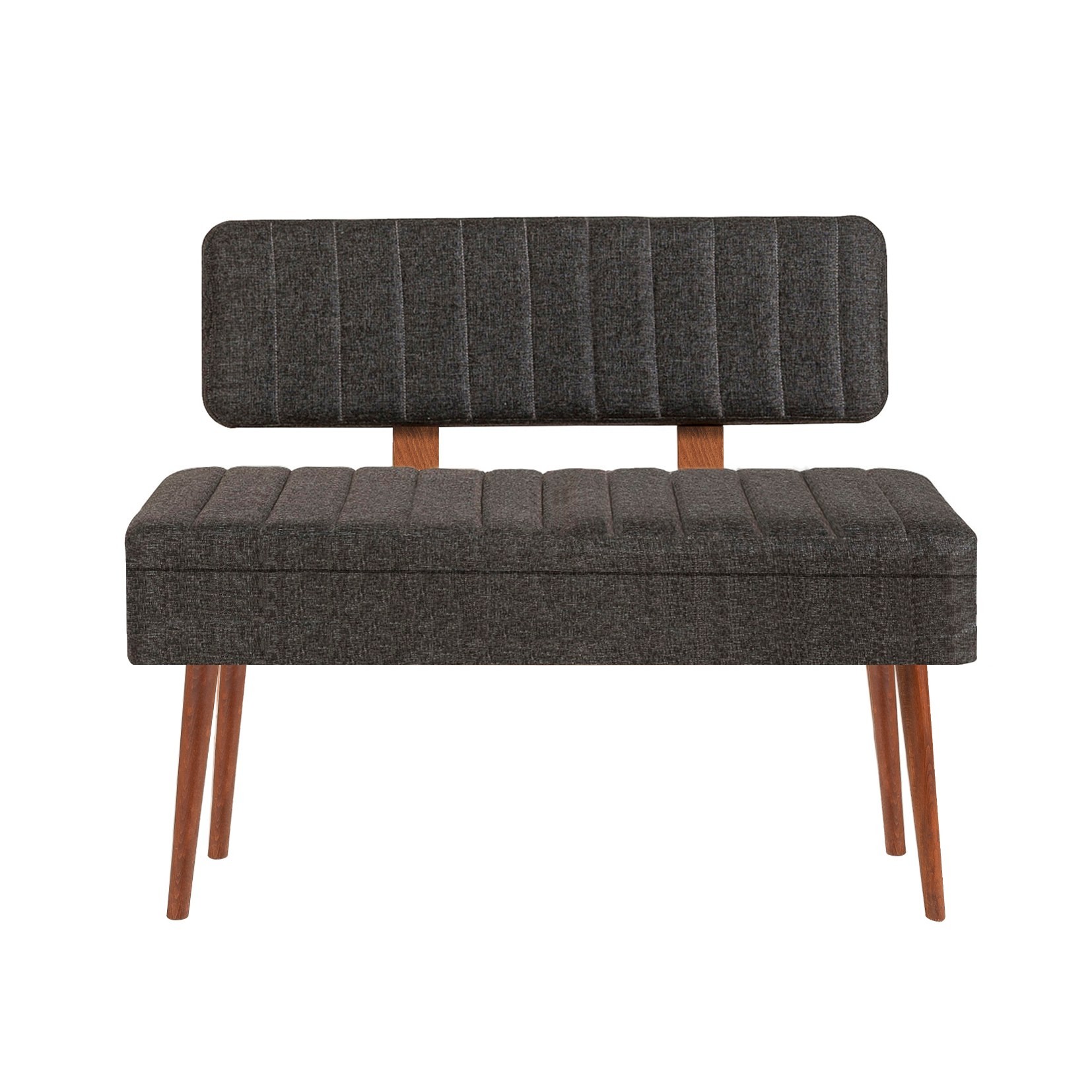 Kalune Design Lavice VINA II s úložným prostorem 110 cm ořech/antracitová