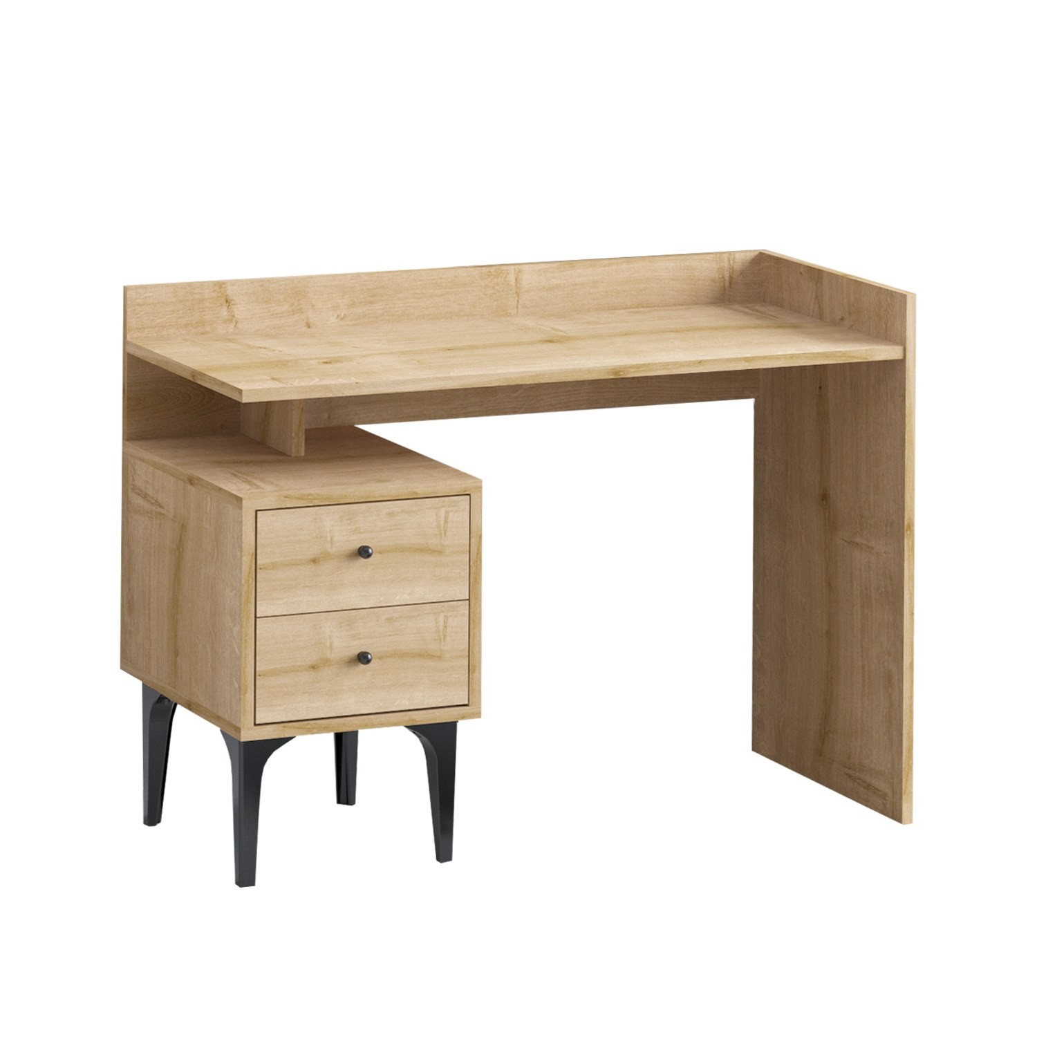 Kalune Design Psací stůl PUUK se skříňkou dubový - Obrázek 2
