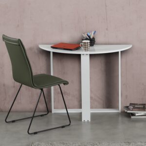 Kalune Design Půlkruhový jídelní stůl MIDDLE bílý