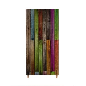 Kalune Design Šatní skříň Stil 90 cm dub sonoma/vícebarevná