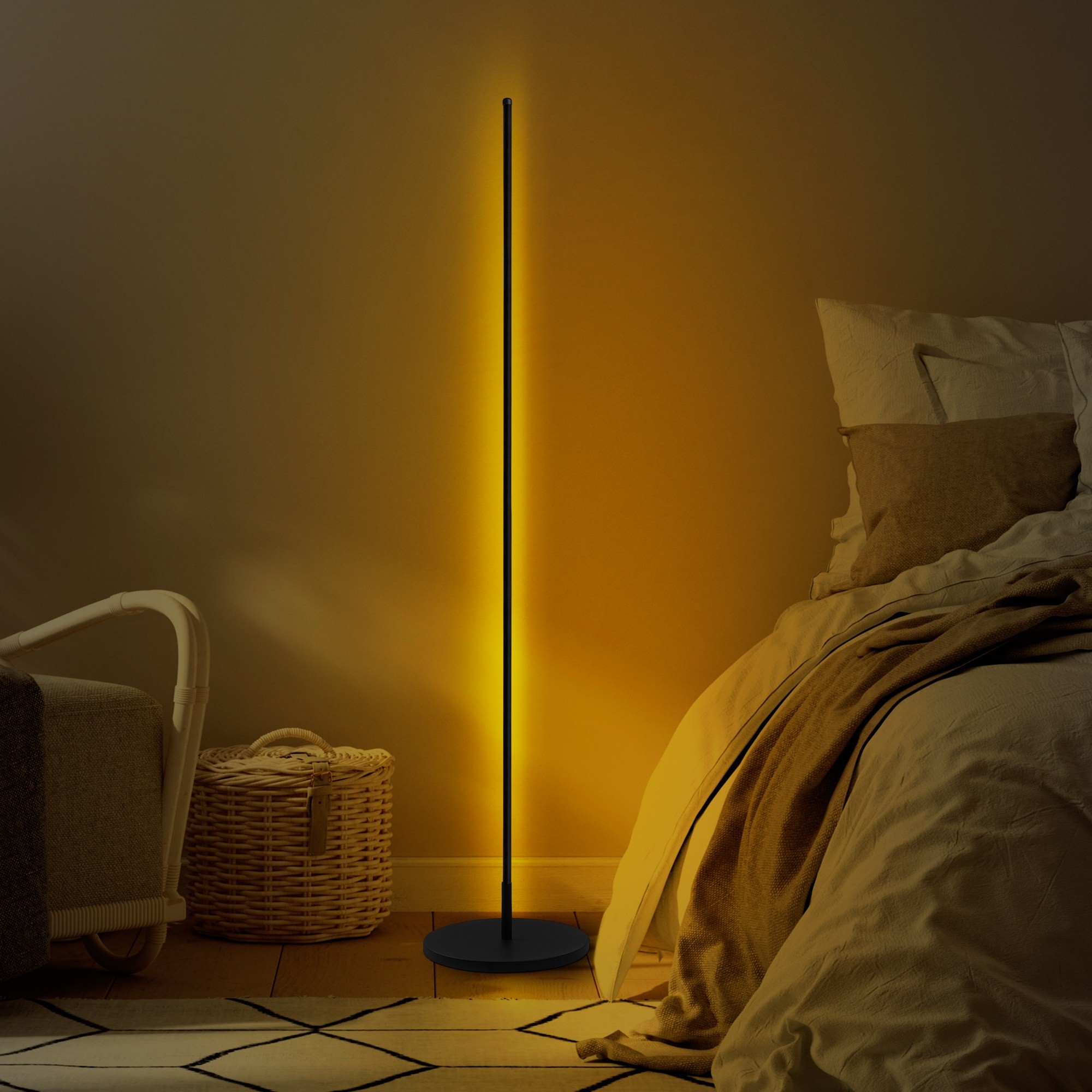 Opviq Stojací LED lampa ONLY černá - Obrázek 2