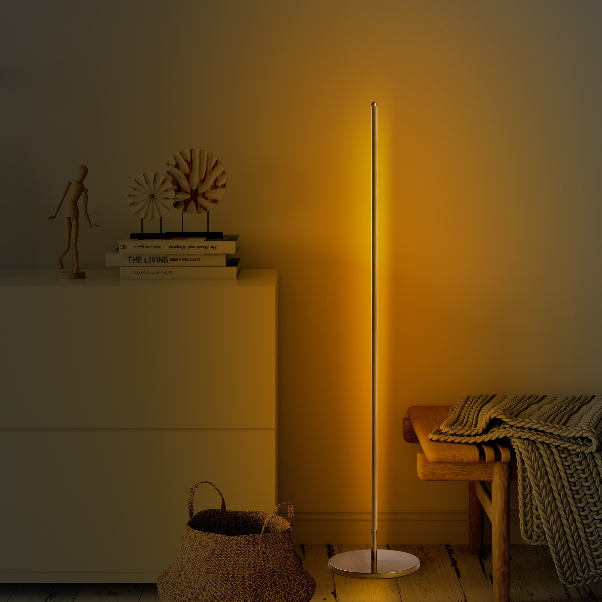 Opviq Stojací LED lampa ONLY zlatá - Obrázek 2