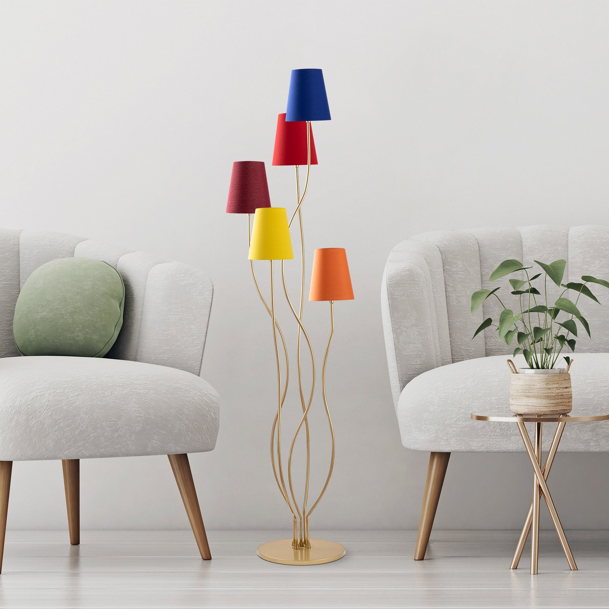 Opviq Stojací lampa Bonibon II vícebarevná - Obrázek 2