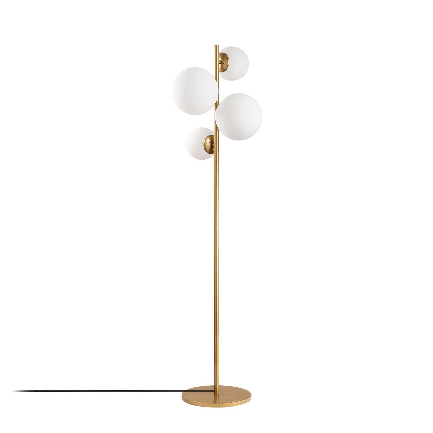 Opviq Stojací lampa Fazli zlatá