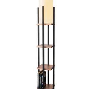 Opviq Stojací lampa Nora V černá/měděná