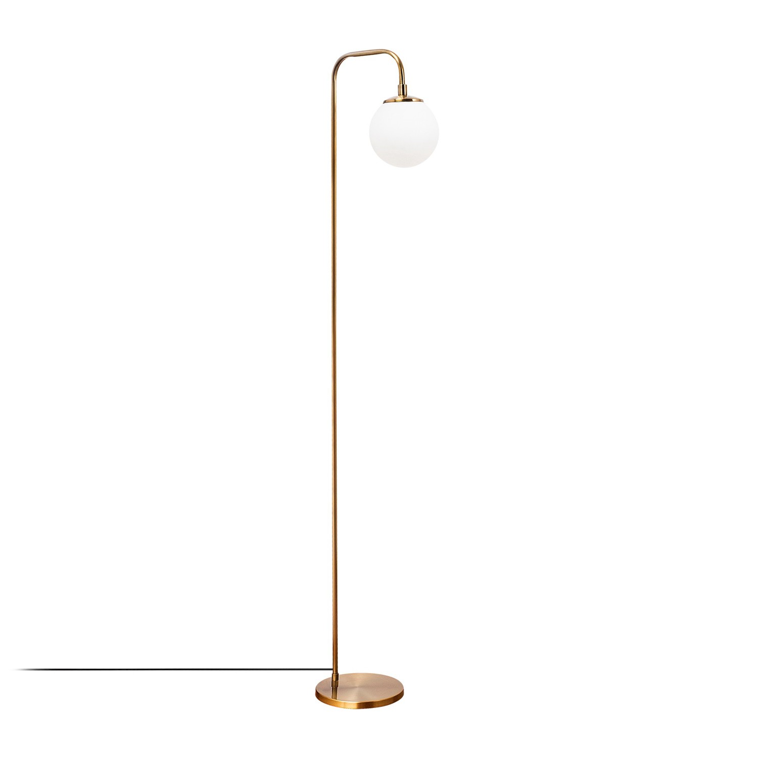 Opviq Stojací lampa Viran vintage zlatá/mléčná