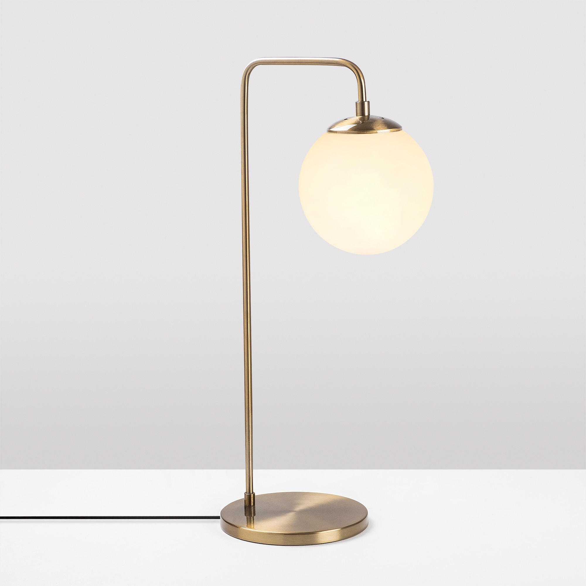 Opviq Stolní lampa Viran vintage zlatá/mléčné sklo