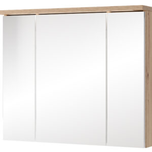 Szynaka Závěsná zrcadlová skříňka s LED osvětlením Sting 58 80 cm dub Artisan