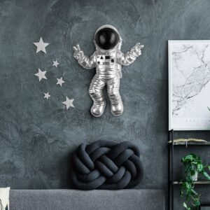 Wallity Nástěnná dekorace Astronaut stříbrná/černá