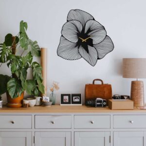 Wallity Nástěnné kovové hodiny Azalea APS039 70 černé