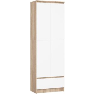 Ak furniture Skříň Rexa 60 cm dub sonoma/bílá