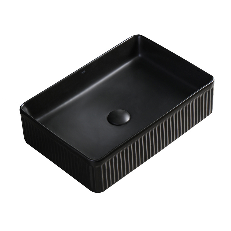 BPS-koupelny Keramické umyvadlo na desku HYD-AA-BL-500 50x34 cm