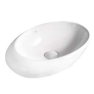 BPS-koupelny Keramické umyvadlo na desku HYD-EA-WH-490 49x31 cm