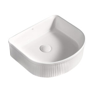 BPS-koupelny Keramické umyvadlo na desku HYD-FO-WH-400 40x35 cm