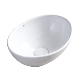 BPS-koupelny Keramické umyvadlo na desku HYD-LO-WH-340 34x27 cm