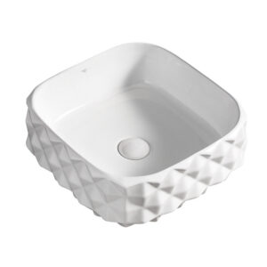BPS-koupelny Keramické umyvadlo na desku HYD-PL-WH-400 50x31 cm