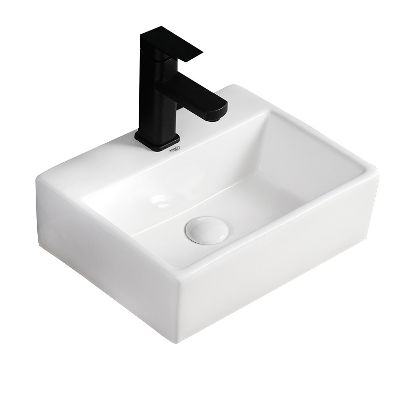 BPS-koupelny Keramické umyvadlo na desku HYD-VA-WH-400 40x30 cm