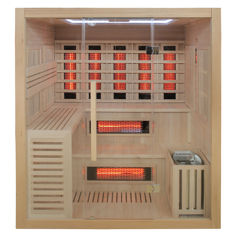 BPS-koupelny Kombinovaná sauna 2v1 HYD-4230 - Infrasauna + finská sauna 180x160