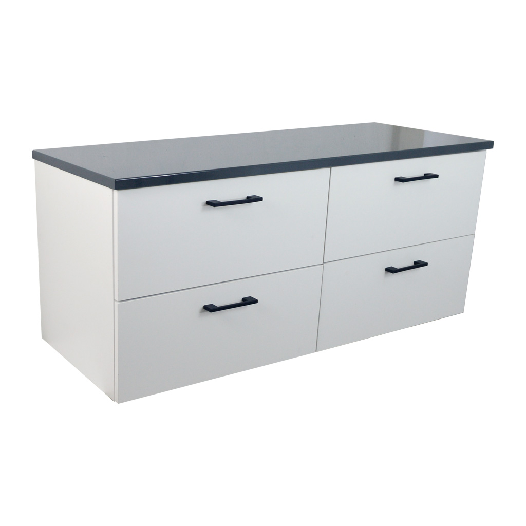 BPS-koupelny Koupelnová skříňka pod deskové umyvadlo Agria NEW W 120-HD - bílá/antracit - Obrázek 2