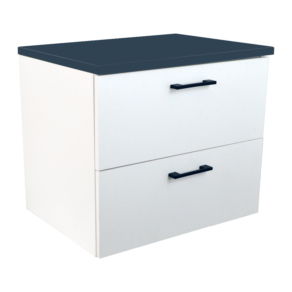BPS-koupelny Koupelnová skříňka pod deskové umyvadlo Agria NEW W 60-HD - bílá/antracit - Obrázek 2
