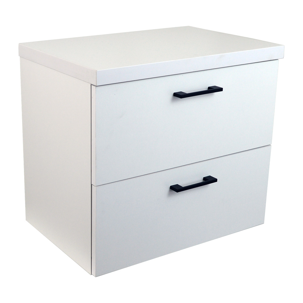 BPS-koupelny Koupelnová skříňka pod deskové umyvadlo Agria W 60-HD - bílá/bílá - Obrázek 2