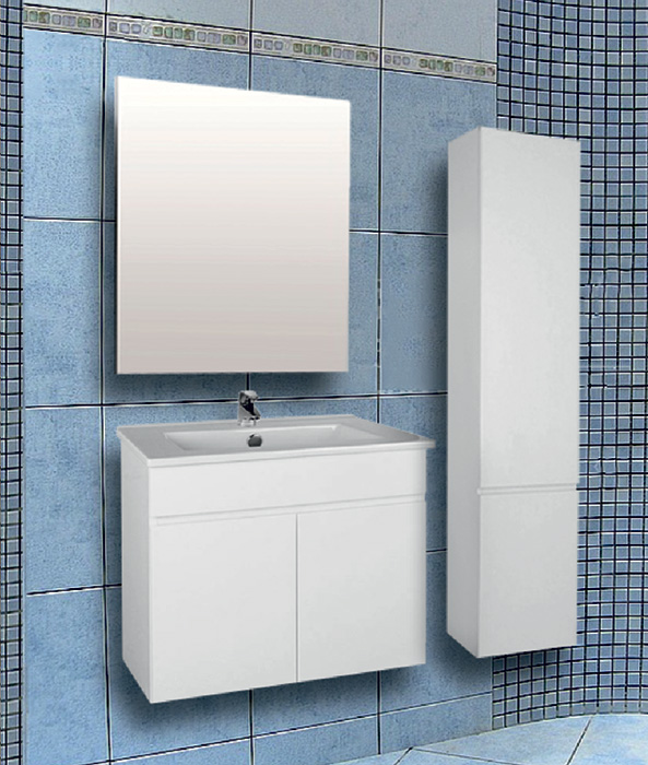 BPS-koupelny Koupelnová skříňka s keramickým umyvadlem Slim W 60 - Obrázek 2