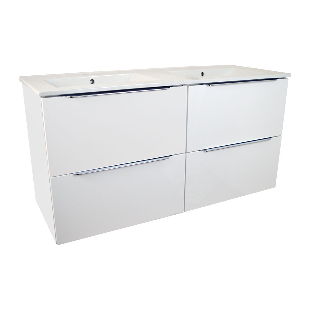BPS-koupelny Koupelnová skříňka s keramickým umyvadlem Swing W 120