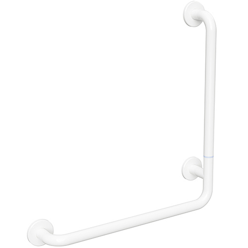 Bemeta Design HELP: Nástěnné opěrné držadlo pravé skládané s krytkou