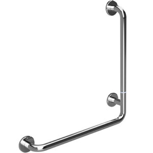 Bemeta Design HELP: Nástěnné opěrné držadlo pravé skládané s krytkou