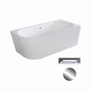 Besco Akrylátová volně stojící rohová vana Zoya 150x75 (170x80) bílá Rozměry (cm): 150x75