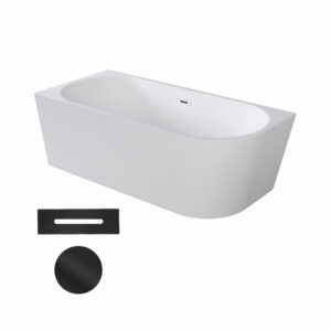 Besco Akrylátová volně stojící rohová vana Zoya 150x75 (170x80) bílá Rozměry (cm): 170x80