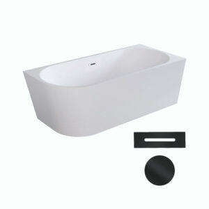 Besco Akrylátová volně stojící rohová vana Zoya 150x75 (170x80) bílá Rozměry (cm): 170x80