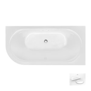 Besco Akrylátová volně stojící vana Avita A-Line Glam Z CC/SP 150x75 (160x75
