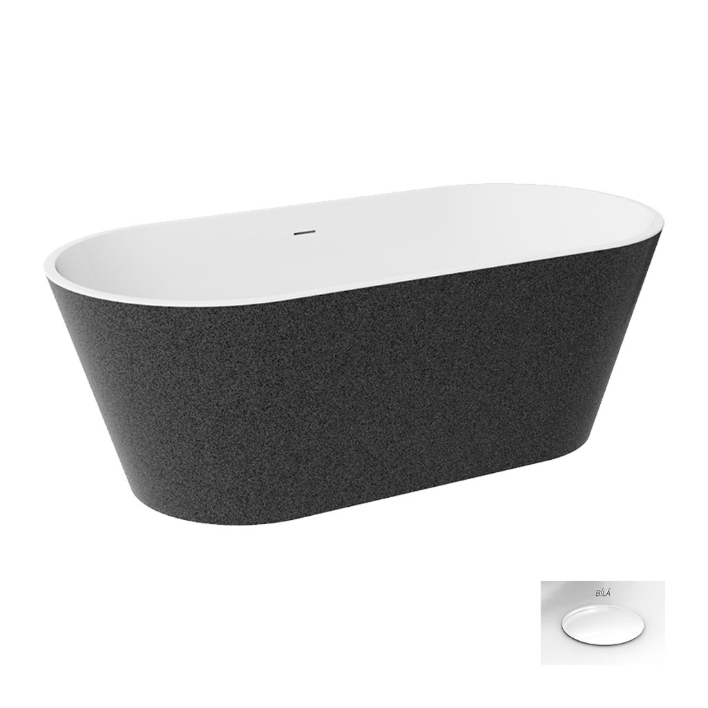 Besco Akrylátová volně stojící vana Deeva Glam G 150x75 (170x80