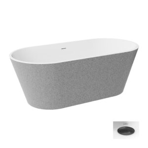 Besco Akrylátová volně stojící vana Deeva Glam S 150x75 (170x80