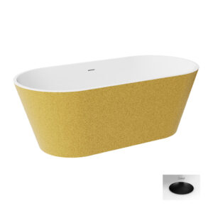 Besco Akrylátová volně stojící vana Deeva Glam Z 150x75 (170x80