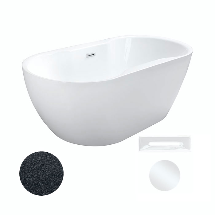 Besco Akrylátová volně stojící vana Navia Glam G 140x75 (150x80