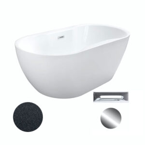 Besco Akrylátová volně stojící vana Navia Glam G 140x75 (150x80