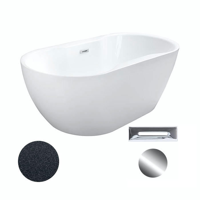 Besco Akrylátová volně stojící vana Navia Glam G 140x75 (150x80
