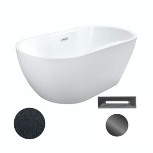 Besco Akrylátová volně stojící vana Navia Glam G 140x75 (150x80