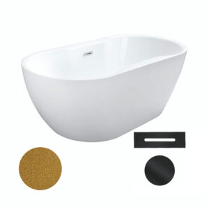 Besco Akrylátová volně stojící vana Navia Glam Z 140x75 (150x80
