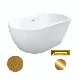Besco Akrylátová volně stojící vana Navia Glam Z 140x75 (150x80