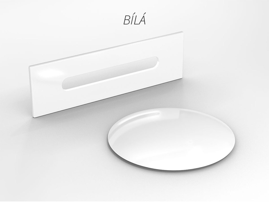 Besco Akrylátová volně stojící vana Varya Glam Z 150x75 Barva: Bílá/zlatá
