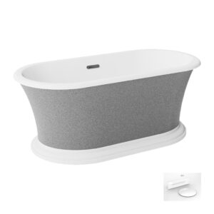 Besco Akrylátová volně stojící vana Ziva Glam S 160x75