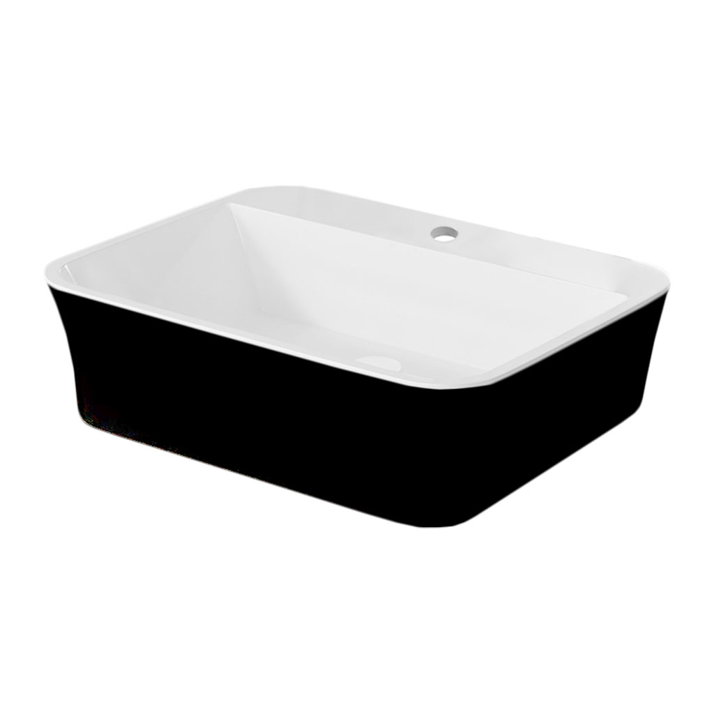 Besco Deskové umyvadlo z litého mramoru Assos S-Line BW UM D-OPB 51x41x15 cm