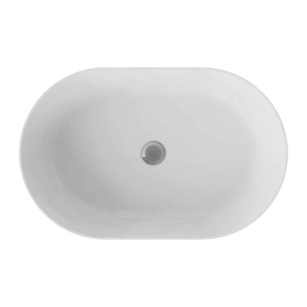 Besco Deskové umyvadlo z litého mramoru Lova Glam S UM D 53x34 cm - Obrázek 2