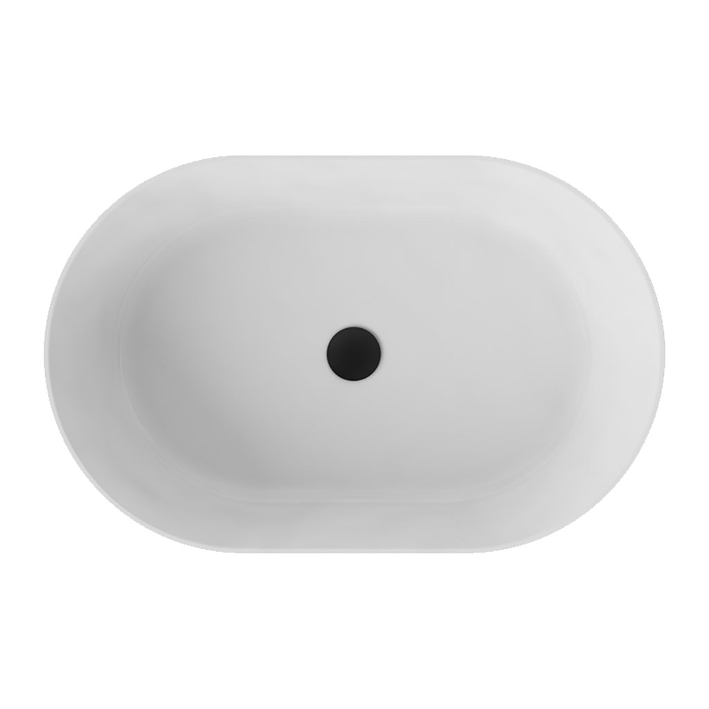 Besco Deskové umyvadlo z litého mramoru Lova Matt UM D 53x34 cm - Obrázek 2